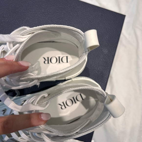 White Dior B23 High-Top Sneaker Oblique Canvas - Picture 5 of 11